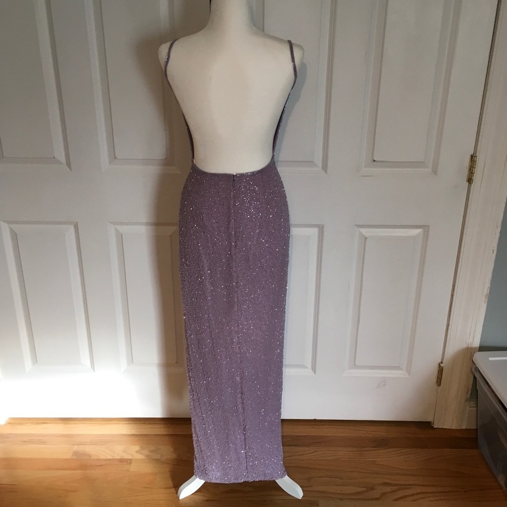 Cache Lavender One-Shoulder Wedding Dress - Picture 2 of 6